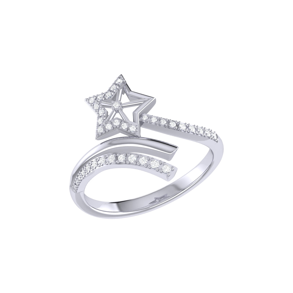 Rose Gold and Diamonds STARFISH Ring 13711030211